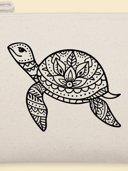 Boho Schildkröte Meer Illustration Boho Stil