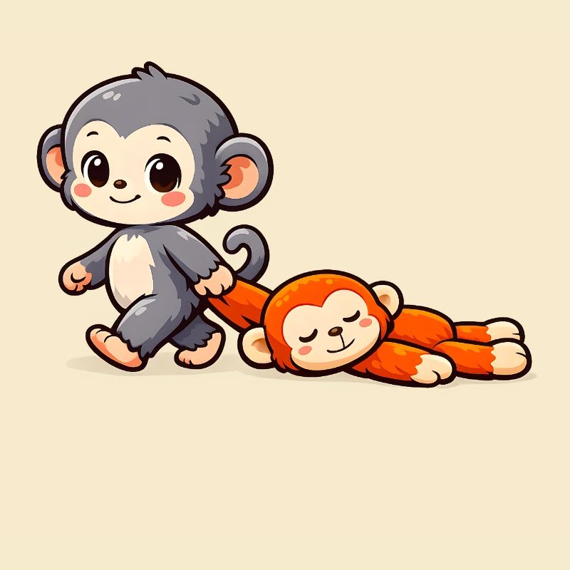 Bébé Singe Coup de Poing