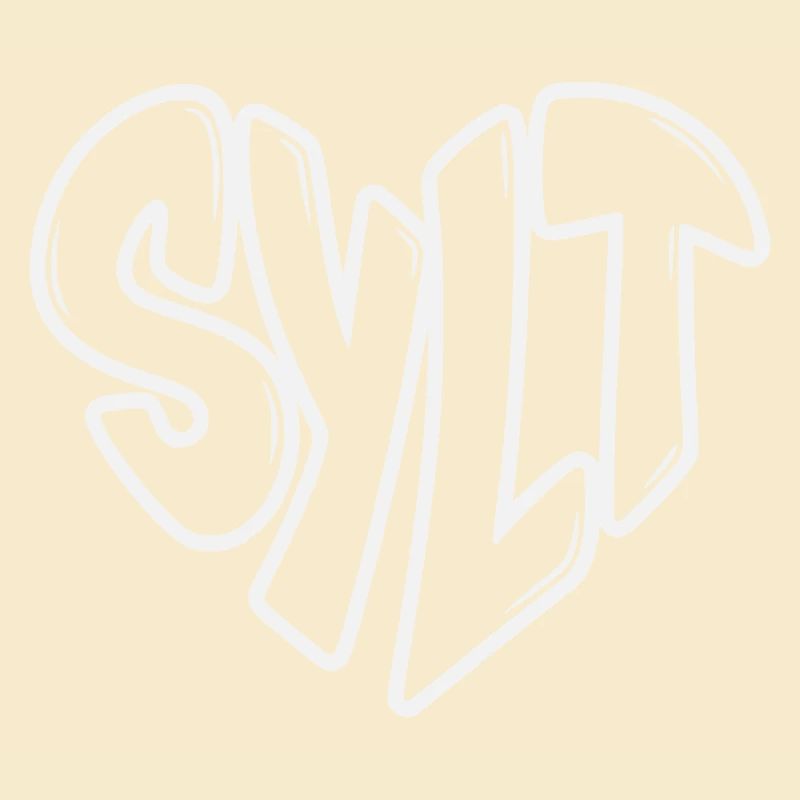 Sylt Graffiti Schriftzug Herz