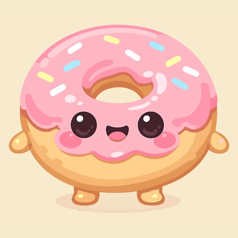 Kawaii Donut Lächeln