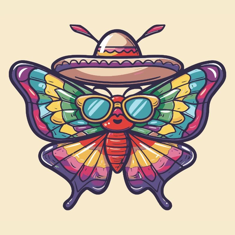 Sombrero drôle papillon