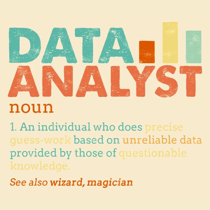 Data Analyst Retro Farbblöcke