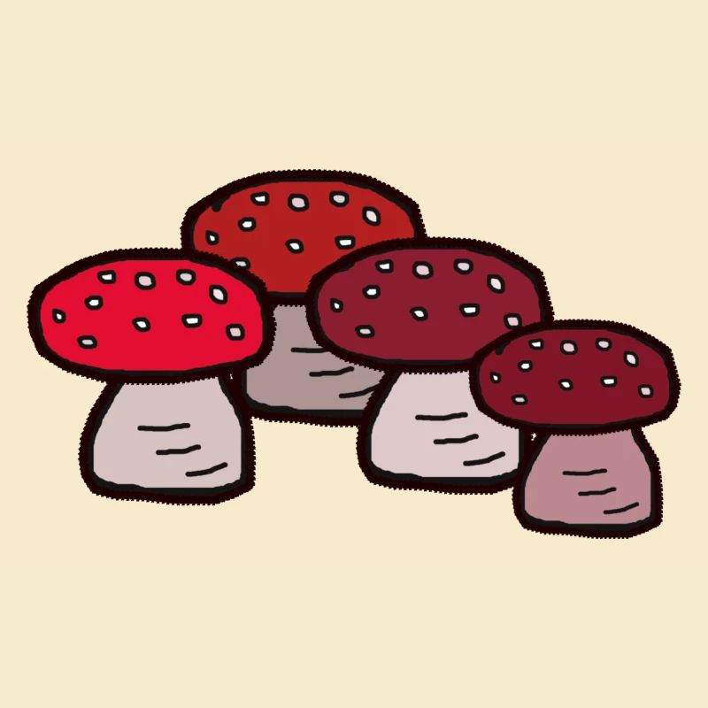 October Forest Mushrooms Toadstools Poisonous Poison