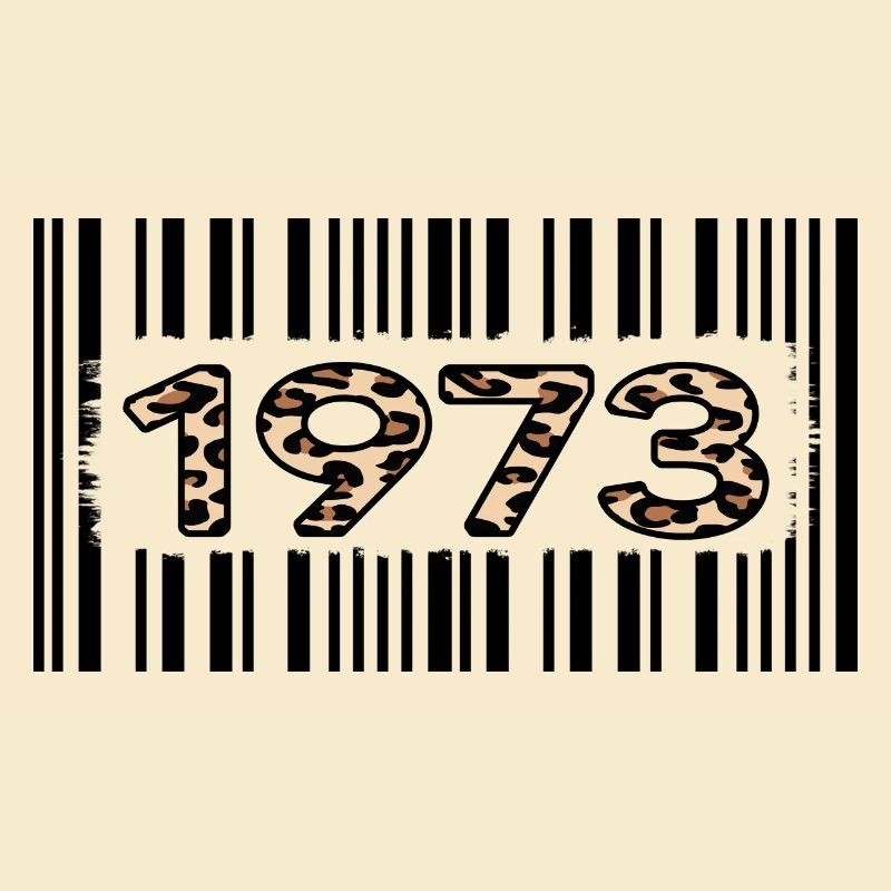 1973 anniversaire 49 ans code-barres léopard