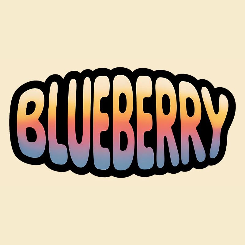 Heidelbeere - Cooles Frucht-Logo