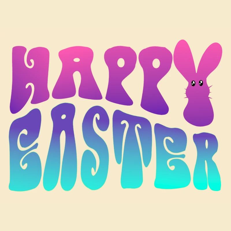 Happy Easter lettering
