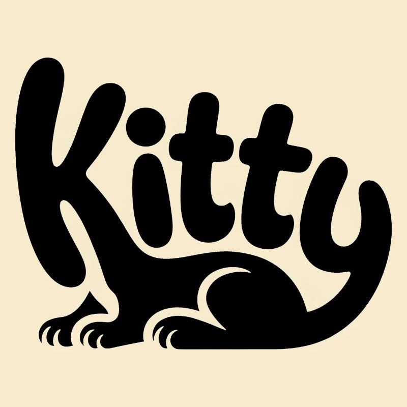 Kitty - Conception de chat de compagnie mignon