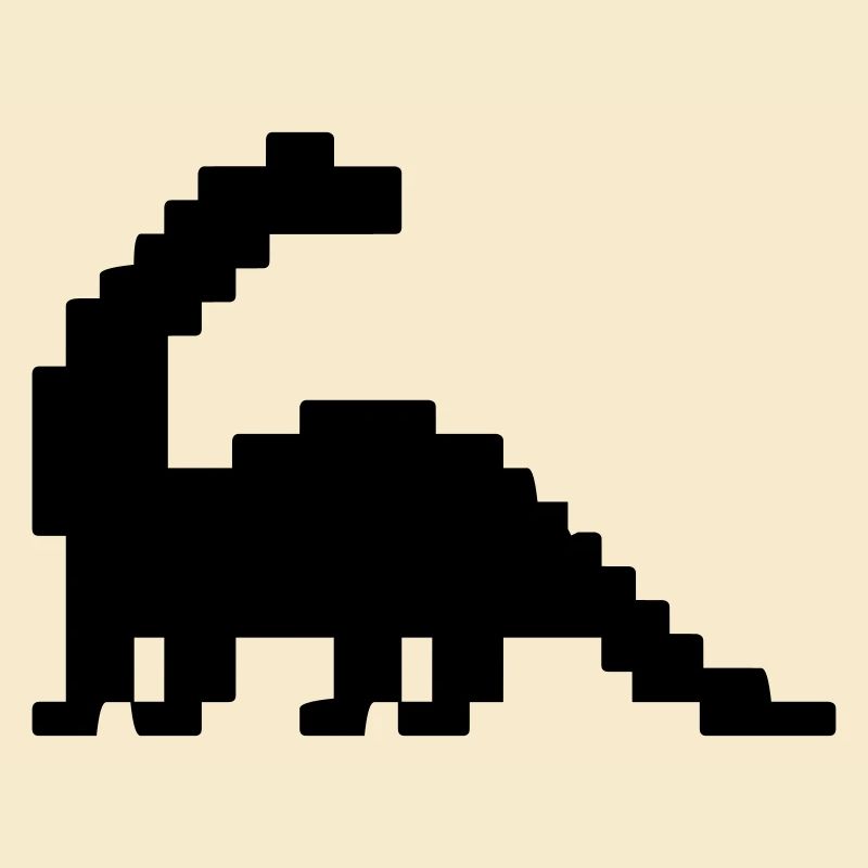Dinosaure Brontosaure Pixel