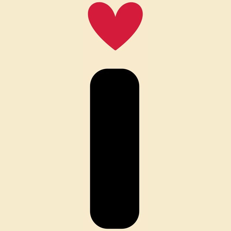 "I" mit Herzchen
