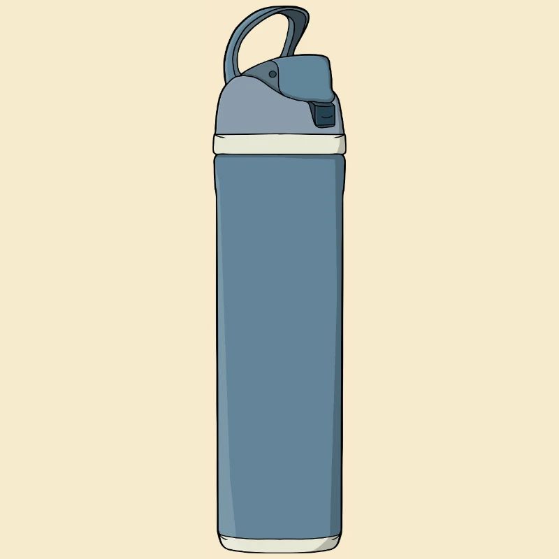 Blue Hydration Water Bottle Gym