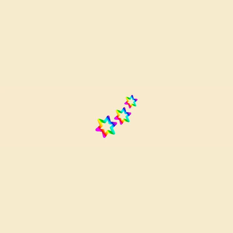 bunte Sterne Regenbogen