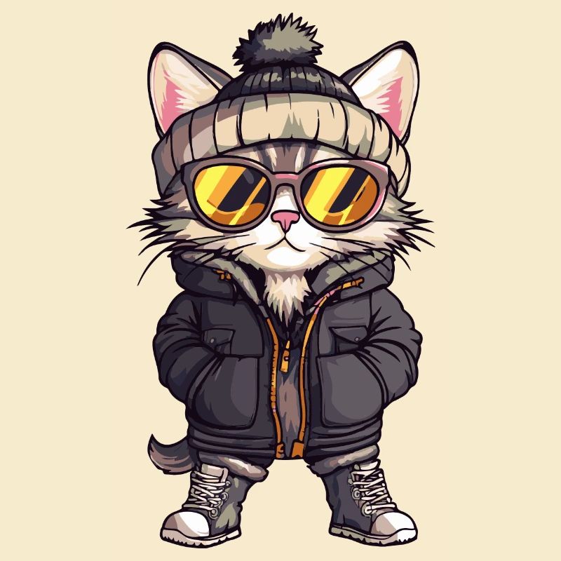 Cat Winter Comic