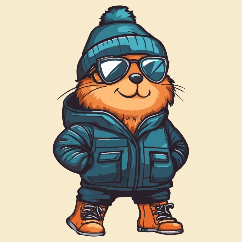 Biber Winter Comic