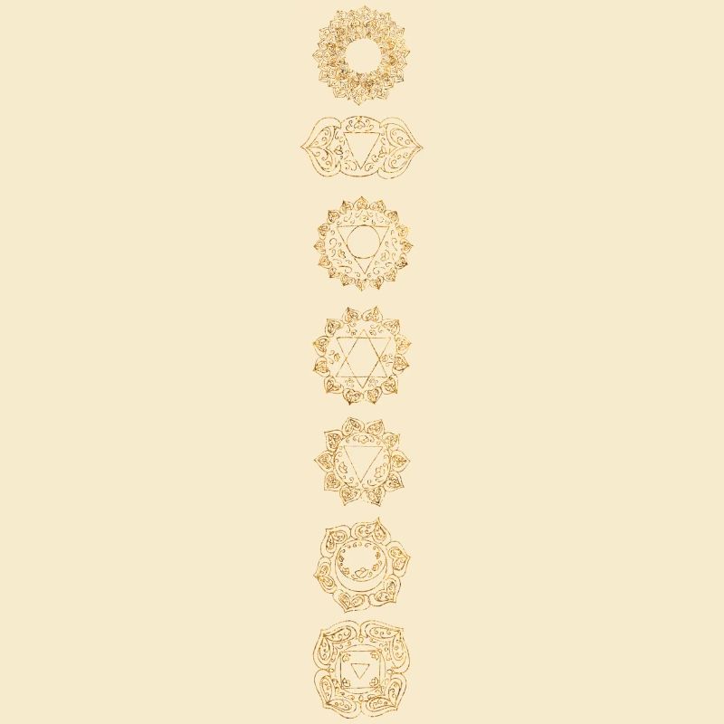 Die 7 Chakren gold