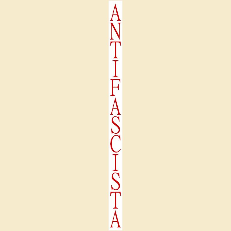 lettrage antifasciste vertical élégant