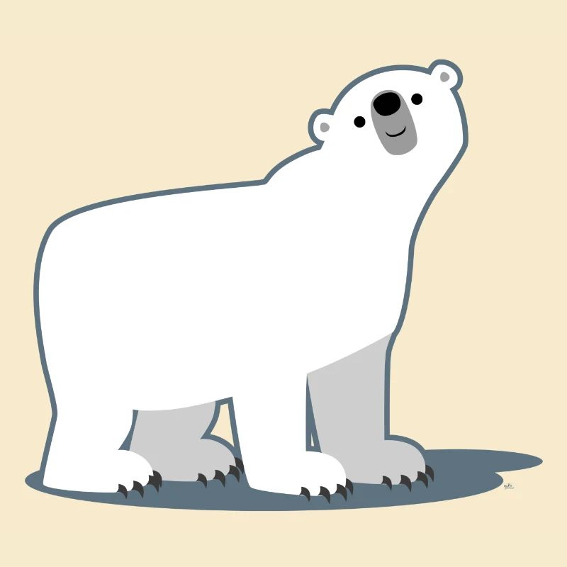Süß Cartoon-Eisbär von Cheerful Madness!!