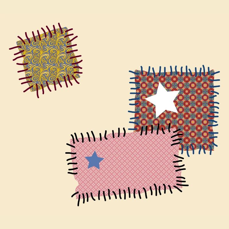 Patch repair patchwork star sewing needle