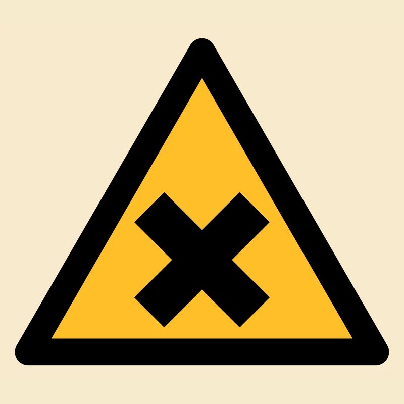 Hazard Symbol - Harmful Substances (2-color)