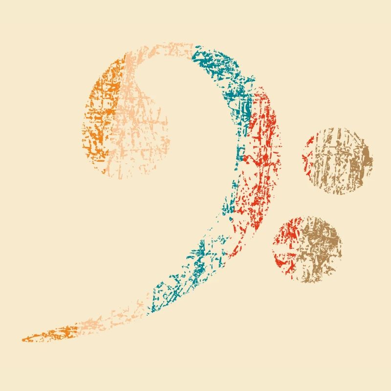 Clé basse, Basse Clef vintage distressed