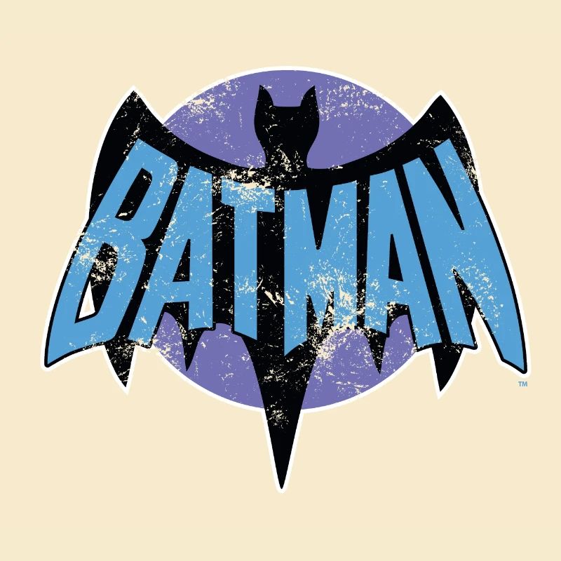 DC Comics Batman Logo Rétro Look Usé