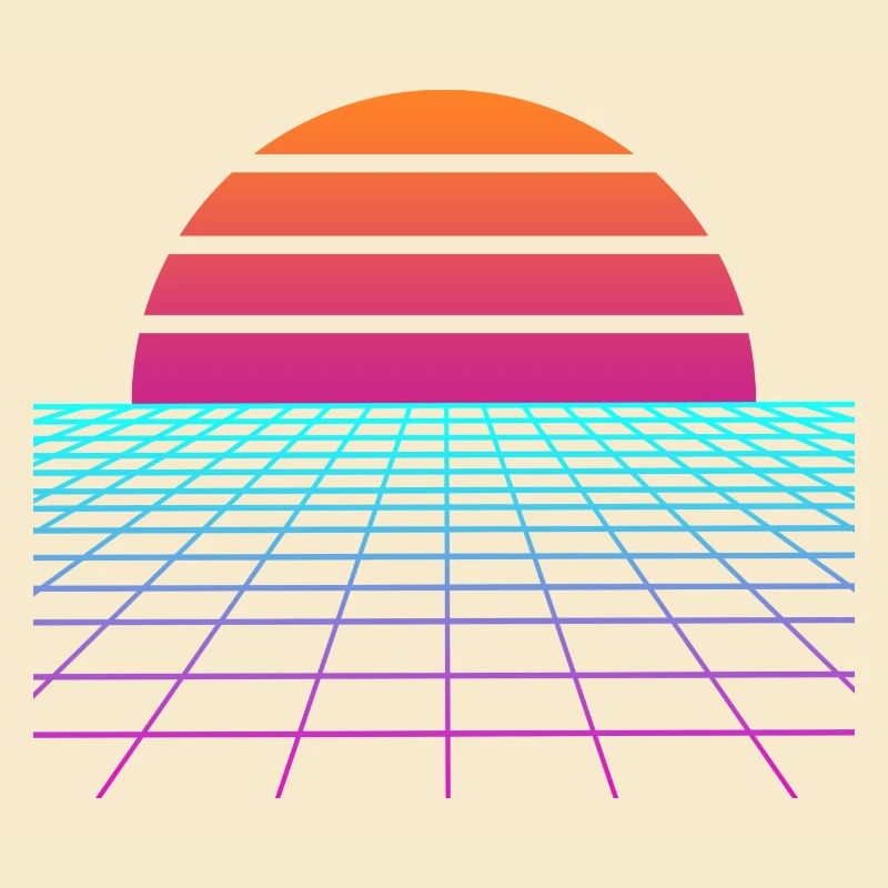 Synthwave Sunset. Painter Poison