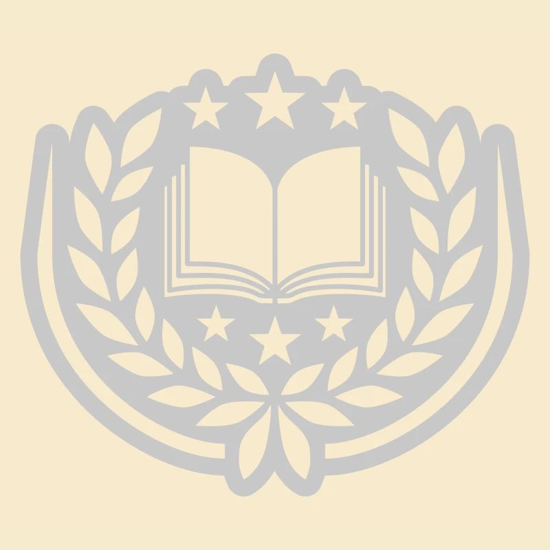 Wappen Buch Sterne Lorbeerkranz