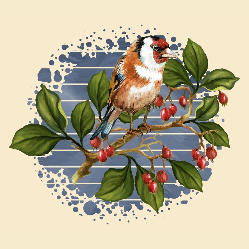 Bunter Vogel