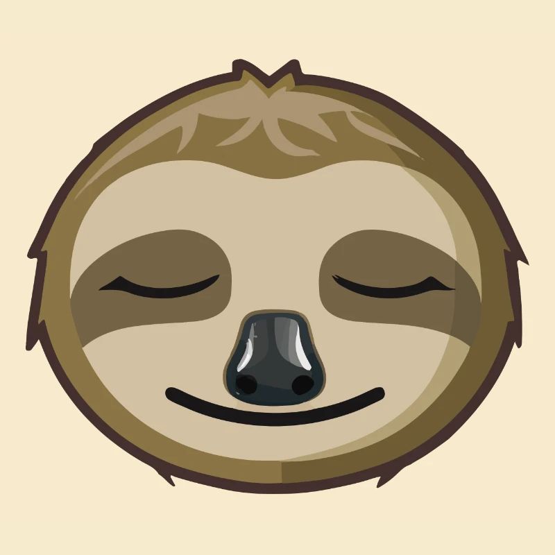 Sleeping Sloth Face