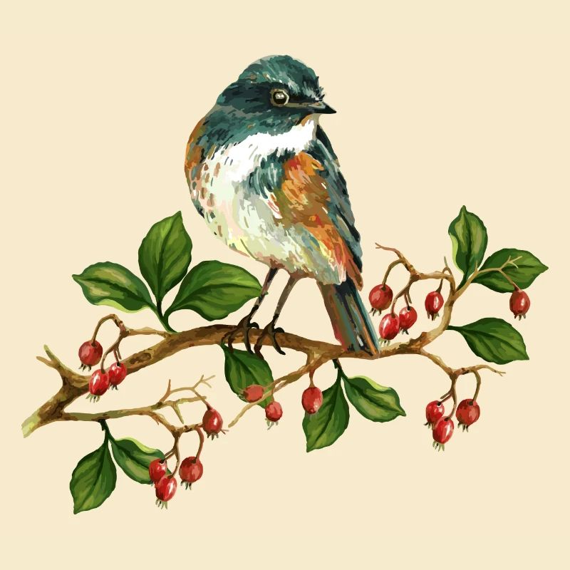 Bunter Vogel