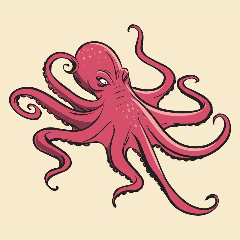 I like octopus - eight tentacles - squid