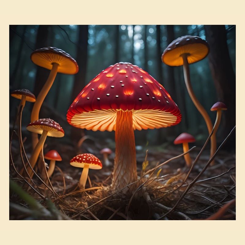 Glowing Toadstools