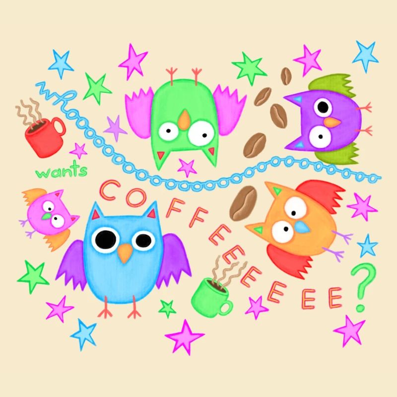 Kaffee Eulen lustig Eule Müde Koffein Büroleben