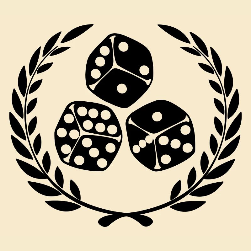 Dés en couronne de laurier