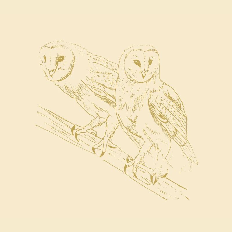 Illustrierte Designs mit Eulen