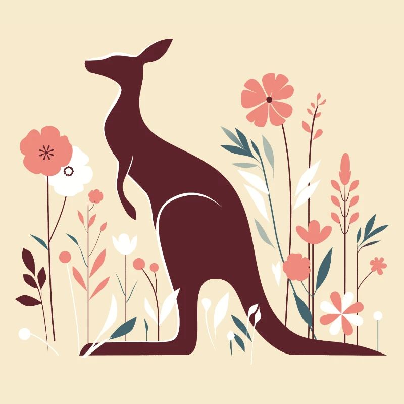 Florales Känguru