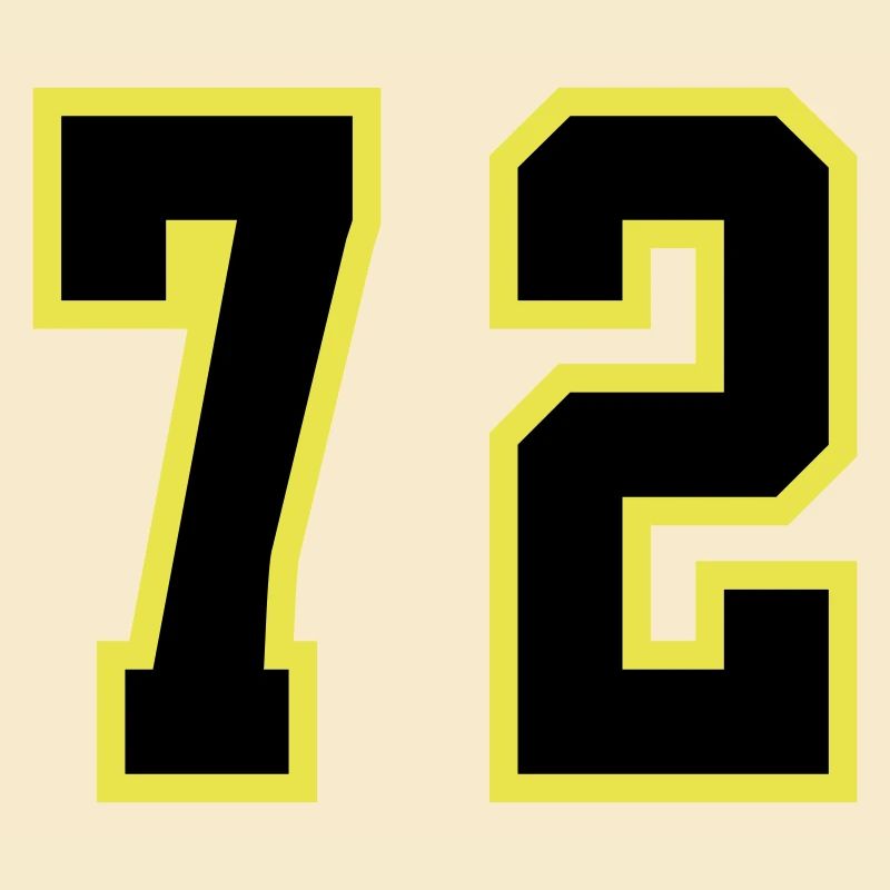 Maillot à numéros 72