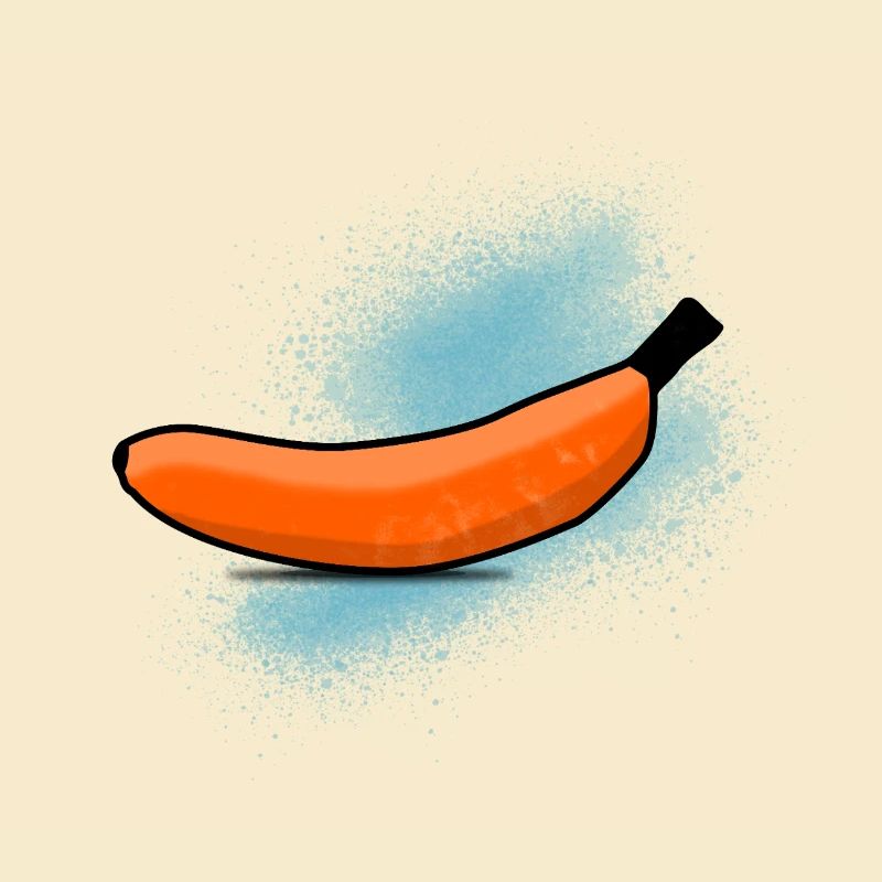 Orangene Banane