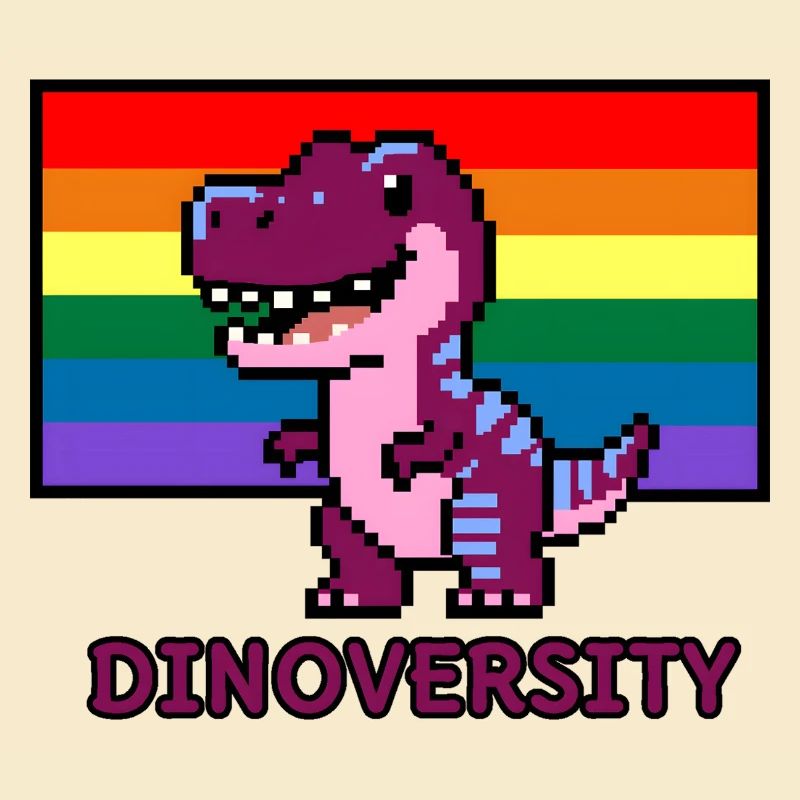 DinoVERSITY - Pixel Art Dinosaur Pride! 🌈🦖