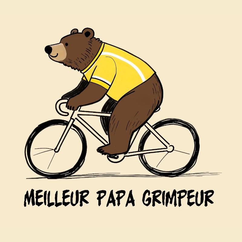 Gelber Radbär, bester Papa