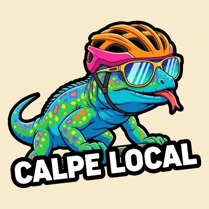 Calpe Local Cycling Lizard