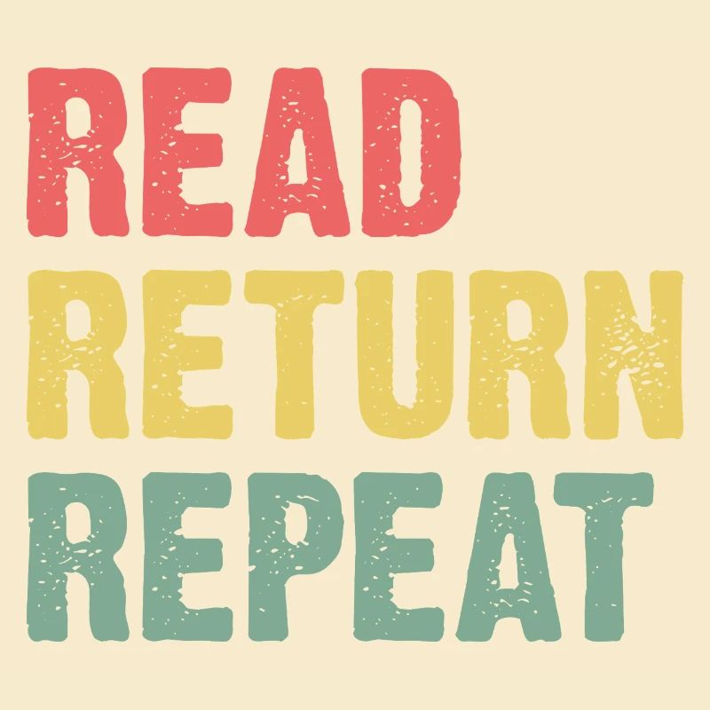 Read Return Repeat - Pastell Typo