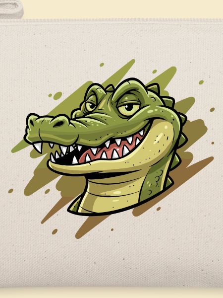 Krokodil Karikatur Kopf