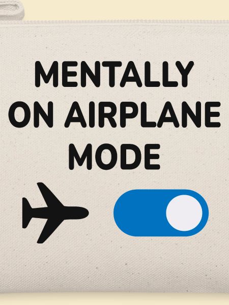 Mental im Flugmodus lustige Reise-Introvertierter