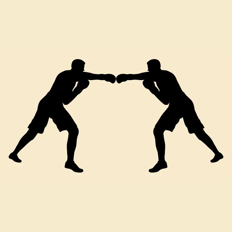 L’unité par les couleurs ! Deux figurines de boxe colorées dans le Gle