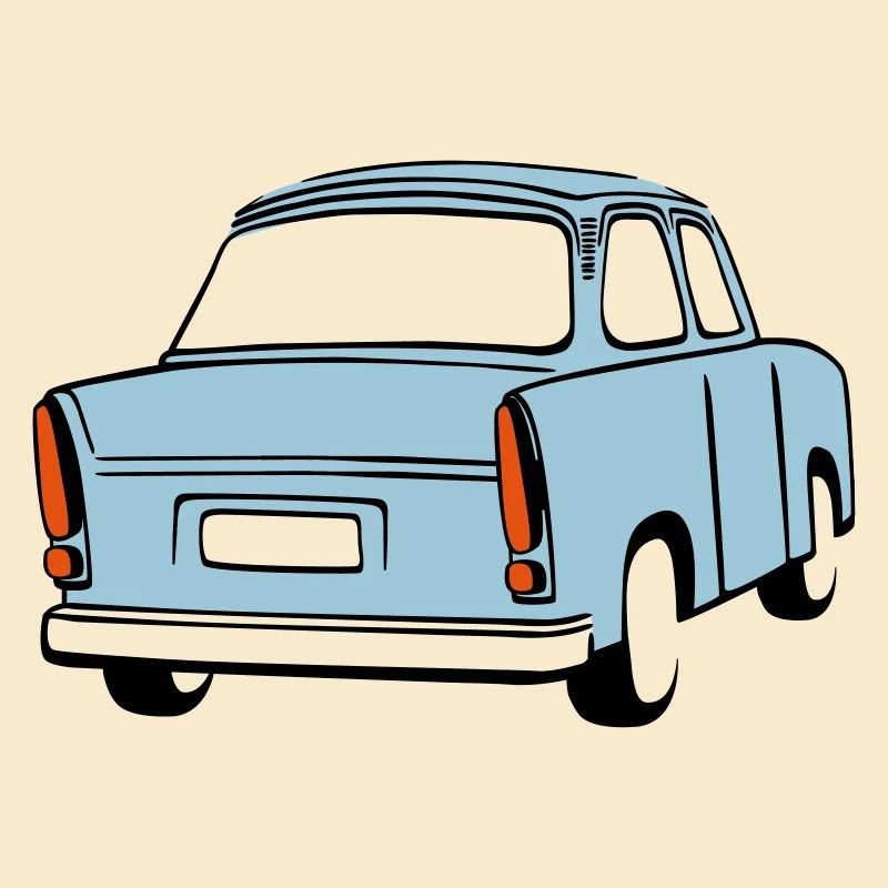Himmelblauer Trabi 
