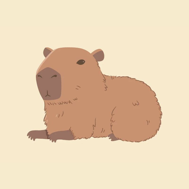 Ruhende Capybara