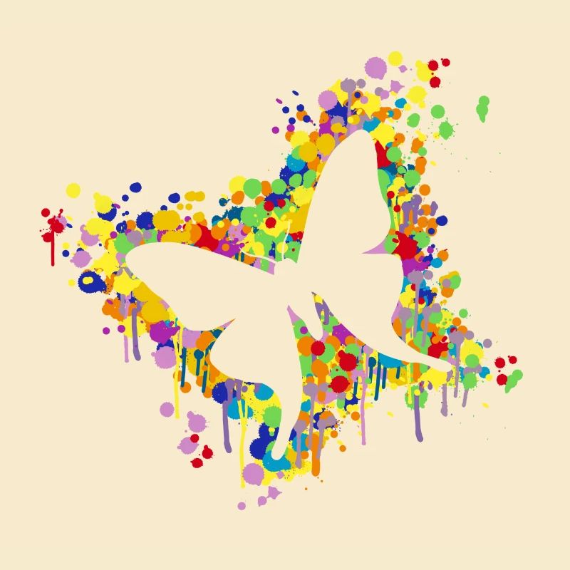 Schmetterling Splash