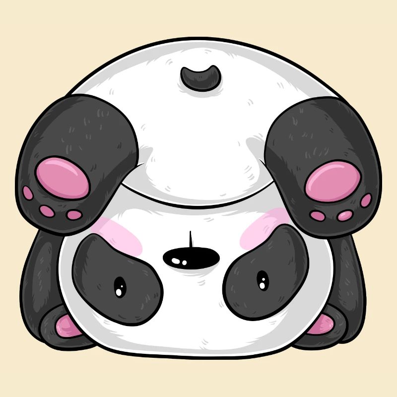 Sportlicher Comic Panda