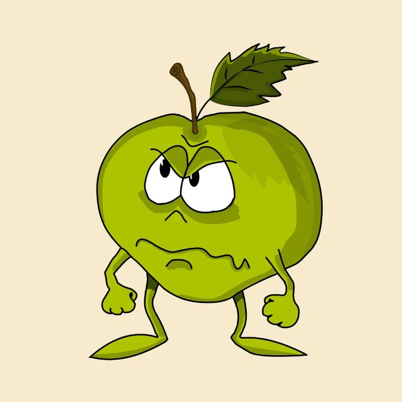 Wütender Apfel