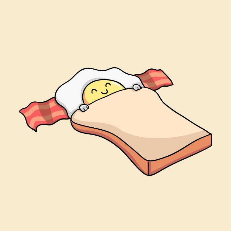 Petit déjeuner - Petit déjeuner - Bacon - Toast - Oeuf